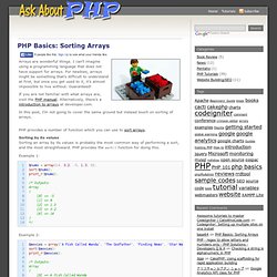 PHP Basics: Sorting Arrays