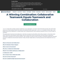 The Basics of Teamwork and Collaboration