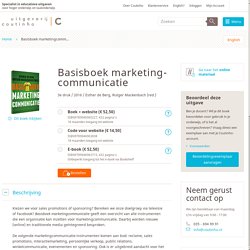 Basisboek marketingcommunicatie.
