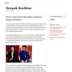 What’s in the basket? The Koffee with Karan hamper debunked!