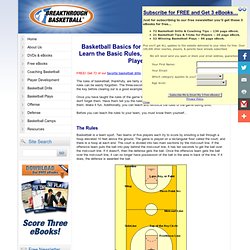 Basketball Basics - The Rules, Concepts, Definitions, and Player Positions