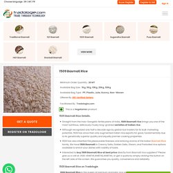 Buy Bulk 1509 Basmati Rice Online Directly From Mills At Best Price
