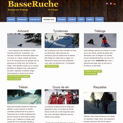 Basseruche St-Cergue téléski école de ski sorties raquettes