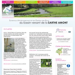 SAGE du bassin versant de la Sarthe Amont