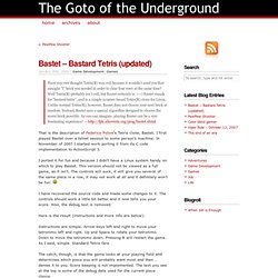Bastet – Bastard Tetris (updated) — The Goto of the Underground - Waterfox