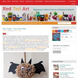 Bat Crafts - Pom Pom Bats