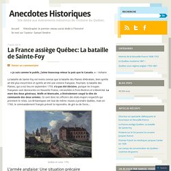 La France assiège Québec: La bataille de Sainte-Foy