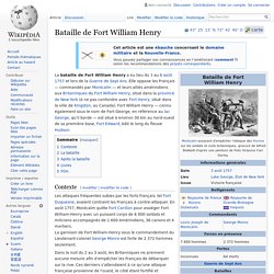 Bataille de Fort William Henry
