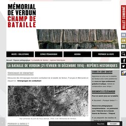 La bataille de Verdun : repères historiques