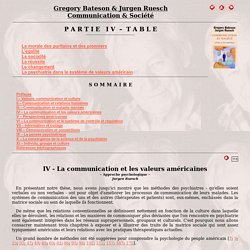 G. Bateson & J. Ruesch - Communication et Société - Partie IV