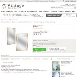 Kimball And Young Hard Wired Bathroom Mirror 30001HW Classic Design