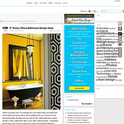 37 Sunny Yellow Bathroom Design Ideas