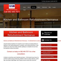 Kitchen and Bathroom Refurbishment Hermanus