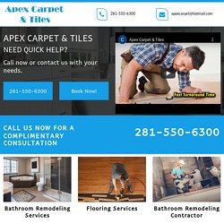 Apex Carpet & Tiles, Bathroom remodeling company Cypress TX