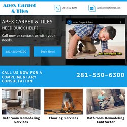 Apex Carpet & Tiles, Bathroom remodeling company Katy TX