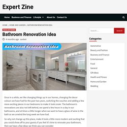 Bathroom Renovation Idea