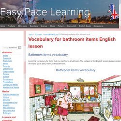 Bathroom Vocabulary 01