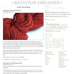 Bathtub Dreamer » knitting