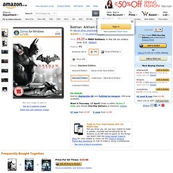 Batman: Arkham City (PC DVD): Amazon.co.uk: PC & Video Games