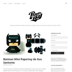 Batman Mini Papertoy de Gus Santome