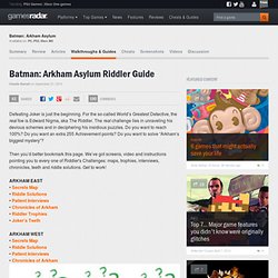 Batman: Arkham Asylum – Riddler Guide