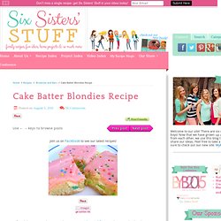 Cake Batter Blondies Recipe