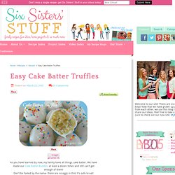 Easy Cake Batter Truffles