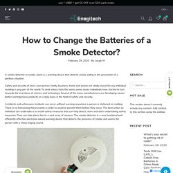 How to Change the Batteries of a Smoke Detector? – Enegitech