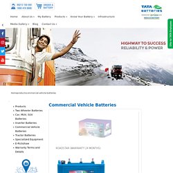 TATA Green Batteries for Commercial Vehicle