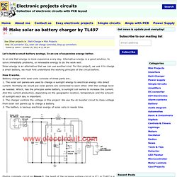 Make solar aa battery charger by TL497