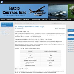 RC Battery Connectors - Radio Control Info