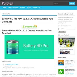 Battery HD Pro APK v1.62.1 Cracked Android App Download