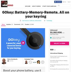 GOkey: Battery-Memory-Remote. All on your keyring