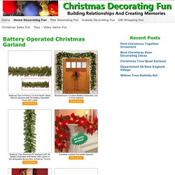 Battery Operated Christmas Garland