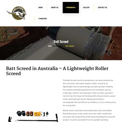 Buy Battery Powered Roller Screeds In Australia