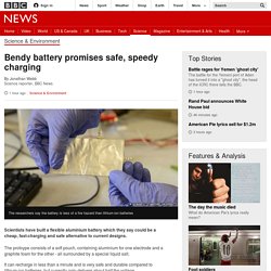Bendy battery promises safe, speedy charging - BBC News