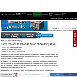 Battery Sales and Sevice - Academy CDJR