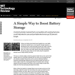 A Simple Way to Boost Battery Storage