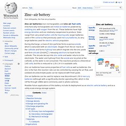 Zinc–air battery
