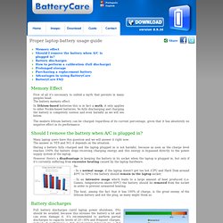 Proper laptop battery usage guide