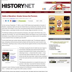 Battle of Marathon: Greeks Versus the Persians