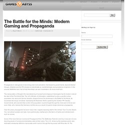 The Battle for the Minds: Modern Gaming and Propaganda