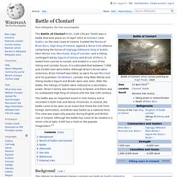Battle of Clontarf - Wikipedia