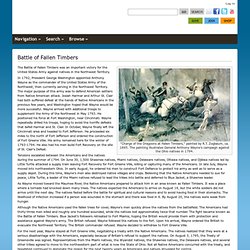 Battle of Fallen Timbers - Ohio History Central - A product of the Ohio Historical Society