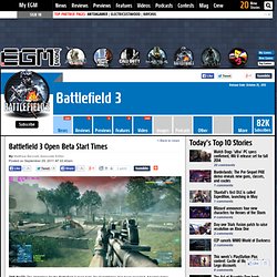 Battlefield 3 Open Beta Start Times