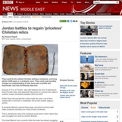 Jordan battles to regain 'priceless' Christian relics