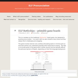 ELF Battleships – printable game boards