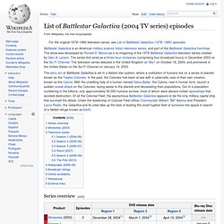 List of Battlestar Galactica (2004 TV series) episodes - Wikiped