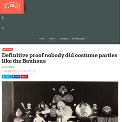 Definitive proof nobody did costume parties like the Bauhaus