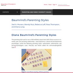 Baumrind’s Parenting Styles – Parenting and Family Diversity Issues